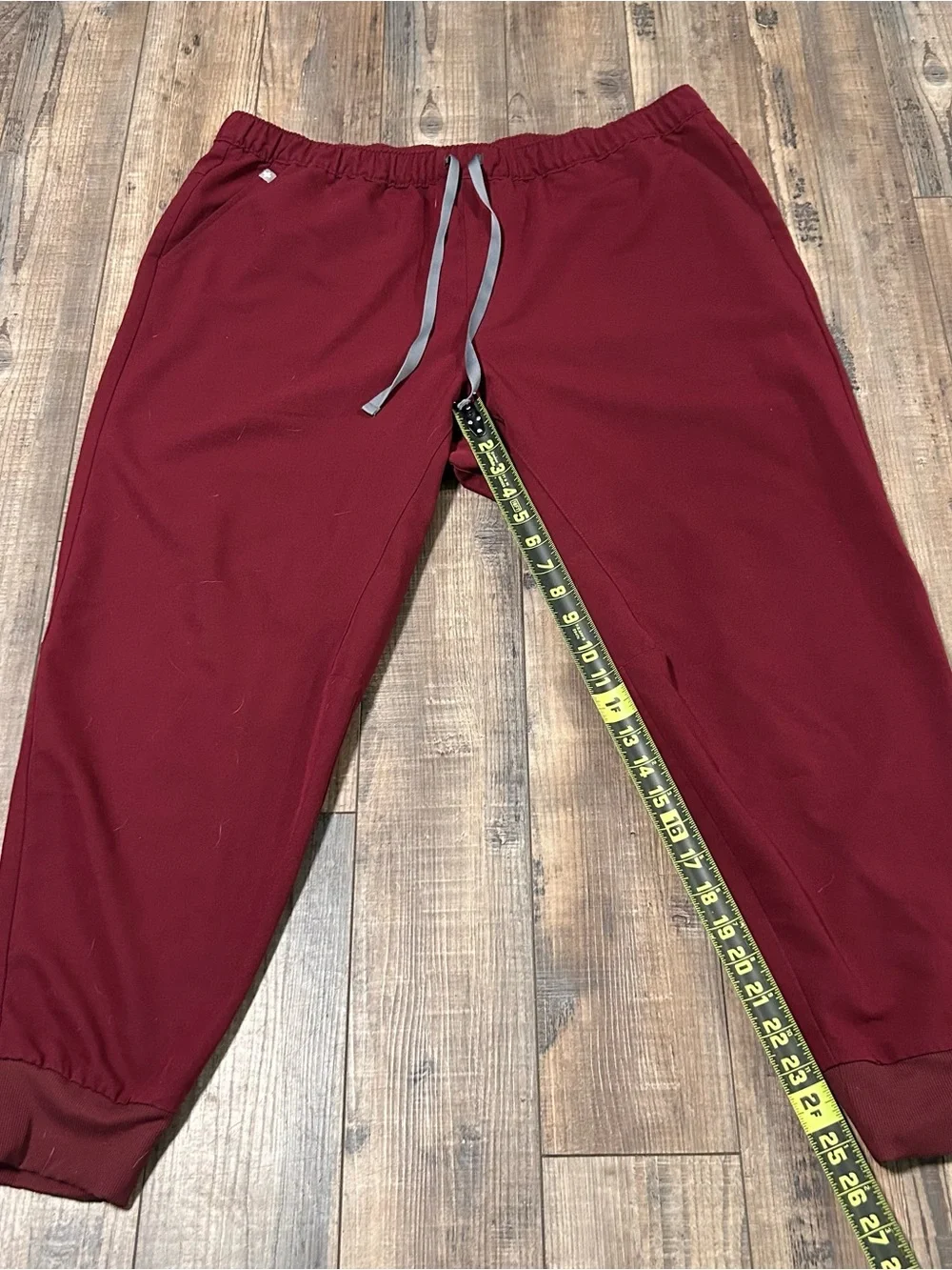 FIGS Maroon Scrub Set - Top & Jogger Pants - Picture 9 of 15